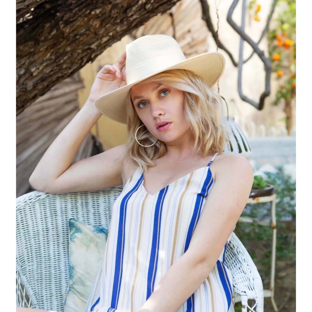MOD Boutique Striped Racer Back Tank Top